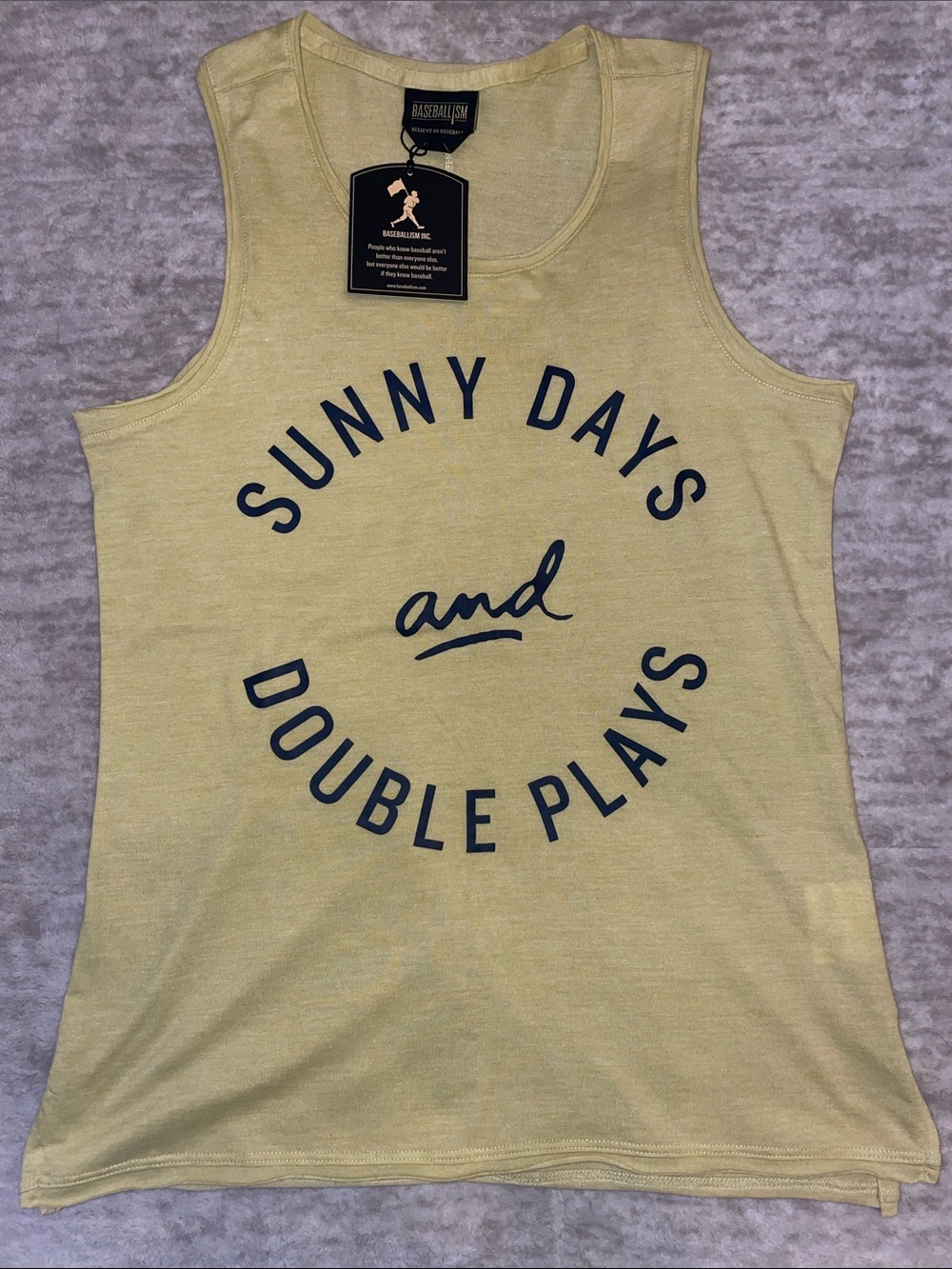 Baseballism Sunny Days and Double Plays Tank Top